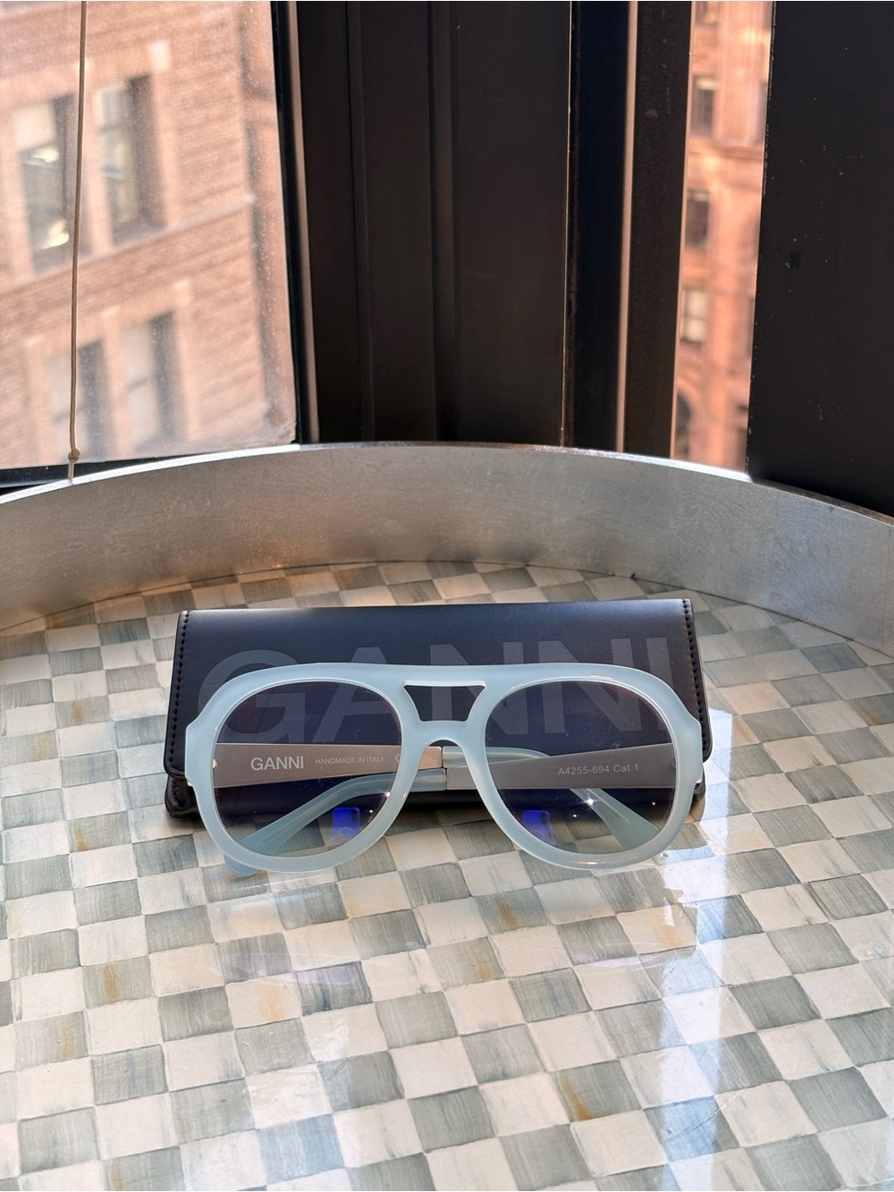 GANNI Blue Sunglasses - Picture 6 of 7